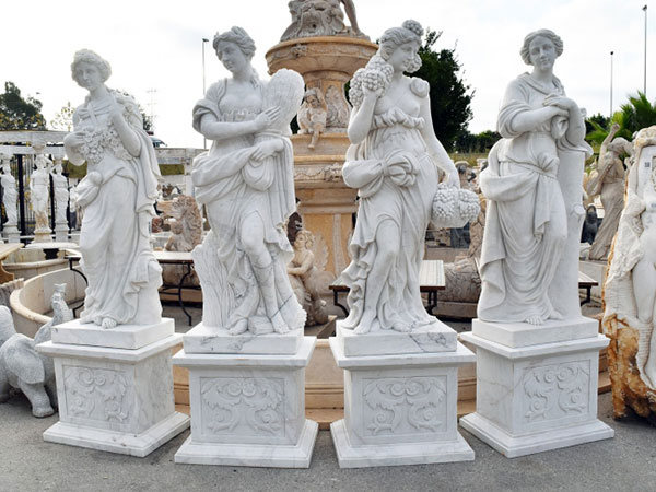 cuatro estaciones esculturas marmol