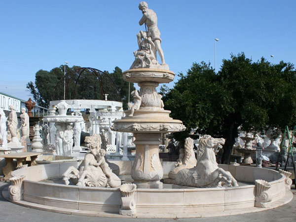 fuente monumental esculturas marmol