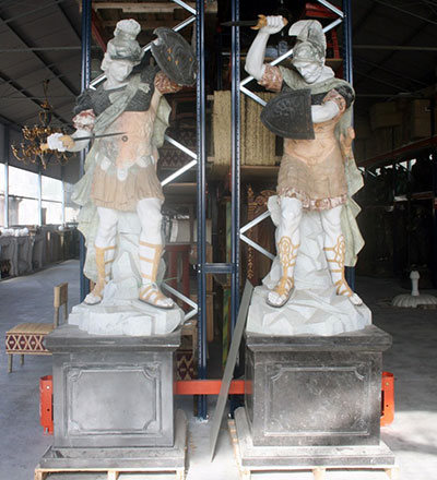 guerreros romanos esculturas marmol