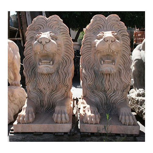 leones marmol decoracion jardines