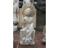 Escultura de buda sentando de mármol tallado a mano
