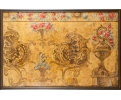 19th century Baroque panel with rocaille and plant decorations