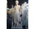 Escultura griega de Diana cazadora en mármol