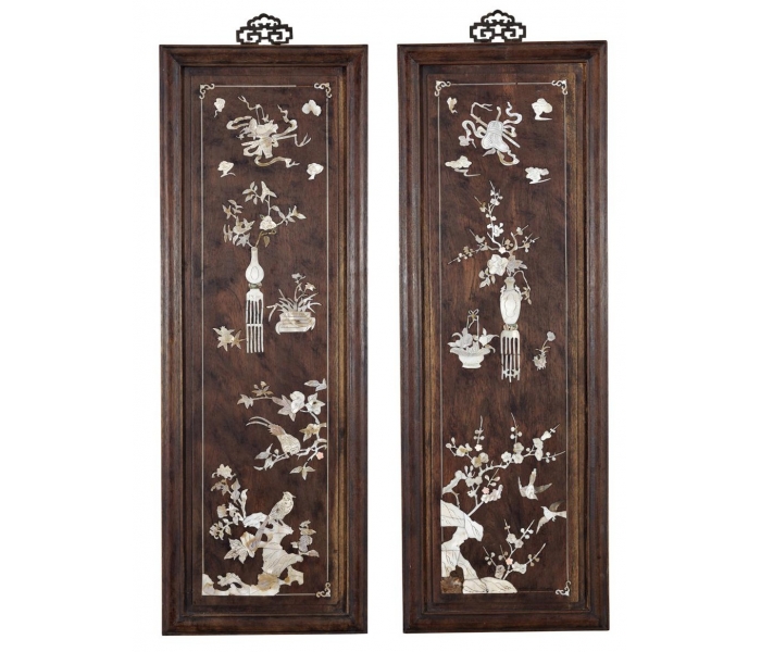 PAREJA DE TABLAS DECORATIVAS ORIENTALES
