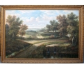 Landscape oil on canvas framed paintiong 