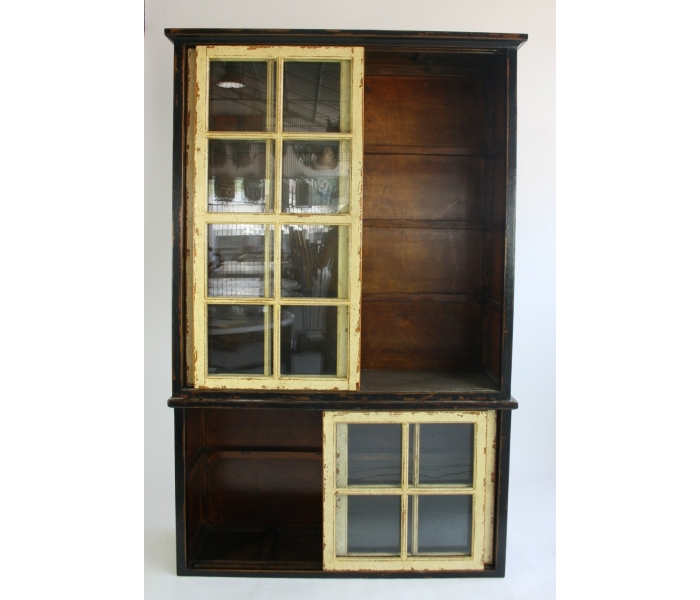 Antique glass display cabinet