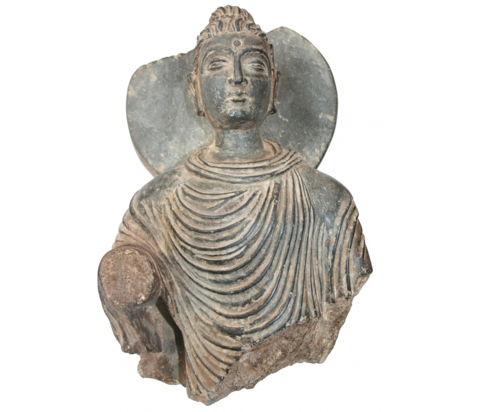 Torso de mármol de Buda