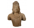 Hand carved Indian sandstone goddes torso bust