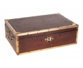 19th century English mahogany and brass box 