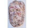 Alicante red marble man head mascaron spout