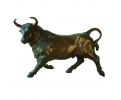 Bronze bull figure statue