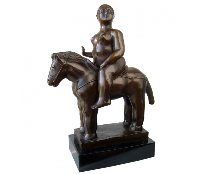 Bronze modern laying woman with...