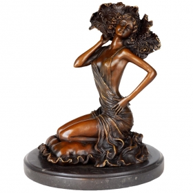 Art Nouveau bronze woman...