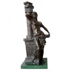 Bronze classic woman with...
