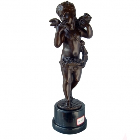 Bronze classic Cupid figure...