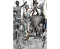 Escultura justicia a tamaño real realizada en bronce.