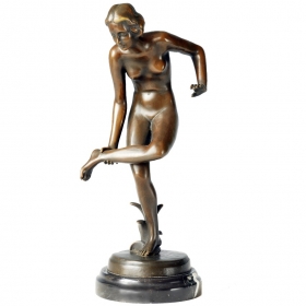 Classical bronze nude woman...