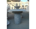 Giallo-Marrone marble 2-tier fountain