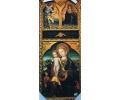 Icono pintado sobre tabla de 150cm de alto y 60cm de largo