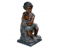 Niño verano de bronce