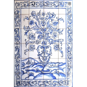 Panel de azulejo portugués...