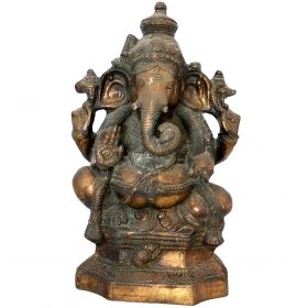 Bronze Hindu Ganesha figure...
