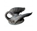 Bronze swam figure statue coffee table pedestal base 