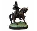 Jinete árabe a caballo realizado en bronce