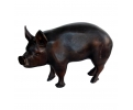 Bronze piglet statue