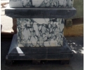 Belgian and breccia marble plinth base