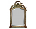 Faux giltwood resin mirror