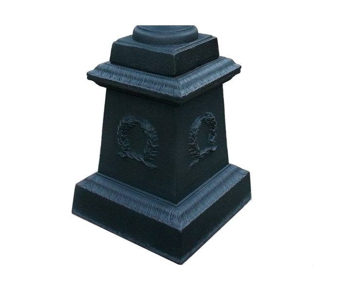 Cast iron plinth base