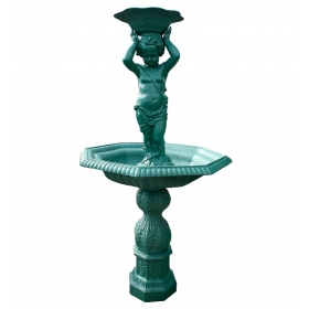 Two tier cast iron fountain...