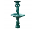 Two tier cast iron fountain with boy