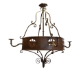 Wrought iron ceiling chandelier