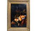 Fruit still-life oil framed painting 