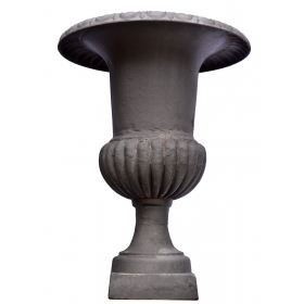 Cast iron garden urn