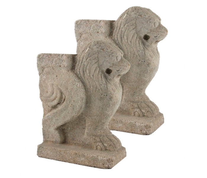 Faux reconstituted stone book holders