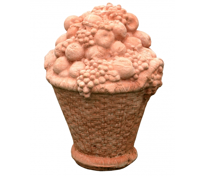 Faux reconstituted stone fruit basket...