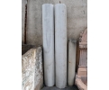 Pareja de fustes de columna realizadas en mármol blanco