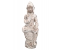 Aged terracotta Buddha garden oriental sculpture