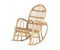 1980s Spanish bamboo rocking chair