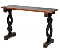 Spanish console table with twisted spindle legs 