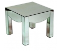 Mirror panelled square side table