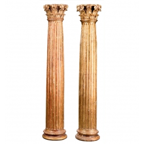 Pair of 18th century columns