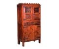18th century Spanish pine wood cupboard cabinet with original iron fittings