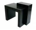 Elegant modern black lacquered side table 