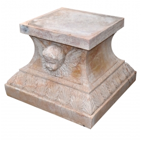 Red egyptian marble plinth...