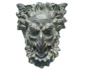 Bronze faun head mascaron water spout