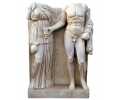 Alto relieve de estilo romano realizado en mármol envejecido